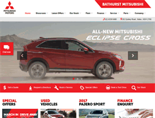 Tablet Screenshot of bathurstmitsubishi.com.au